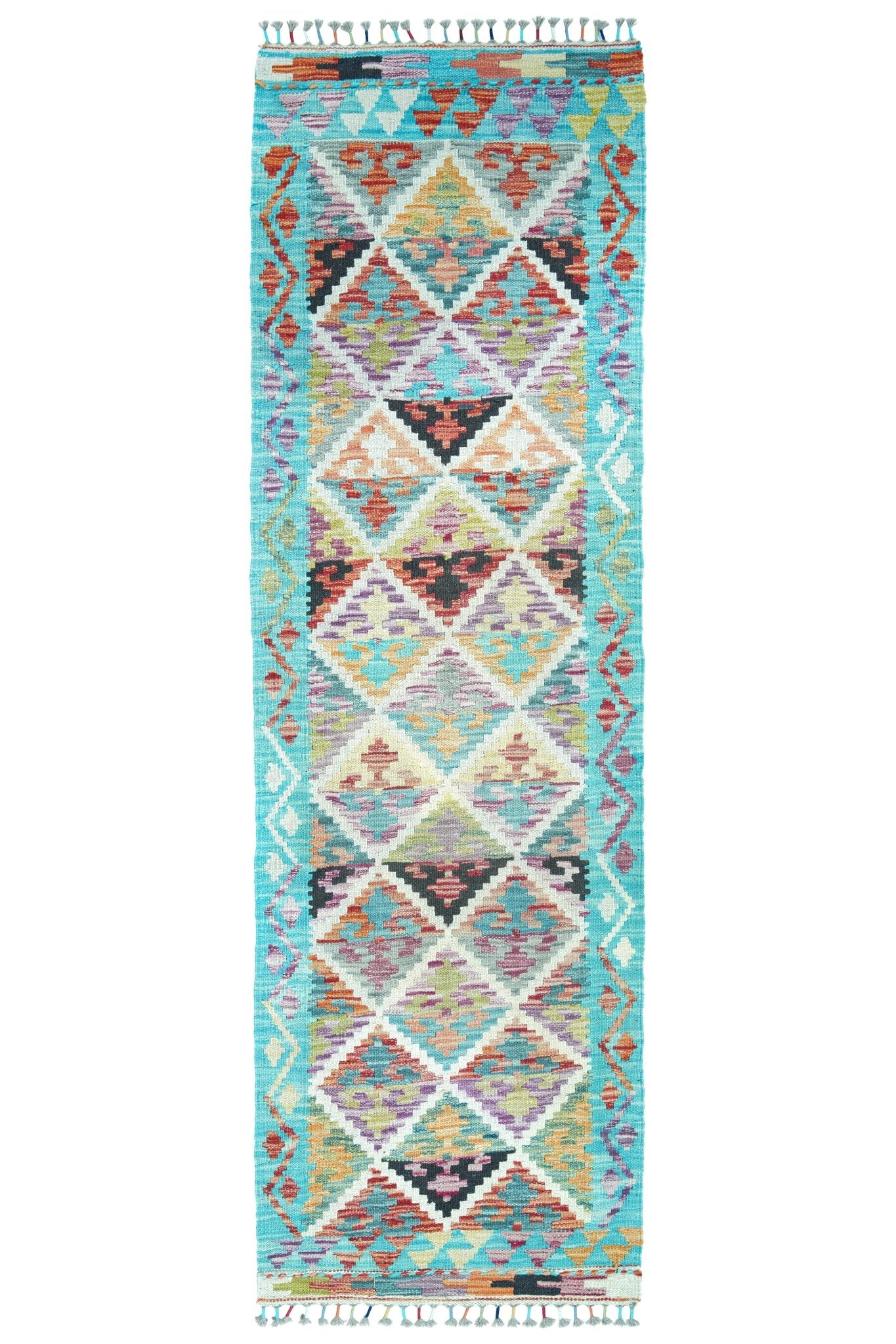 Kelim loper vloerkleed handgeweven uit Afghanistan - 1