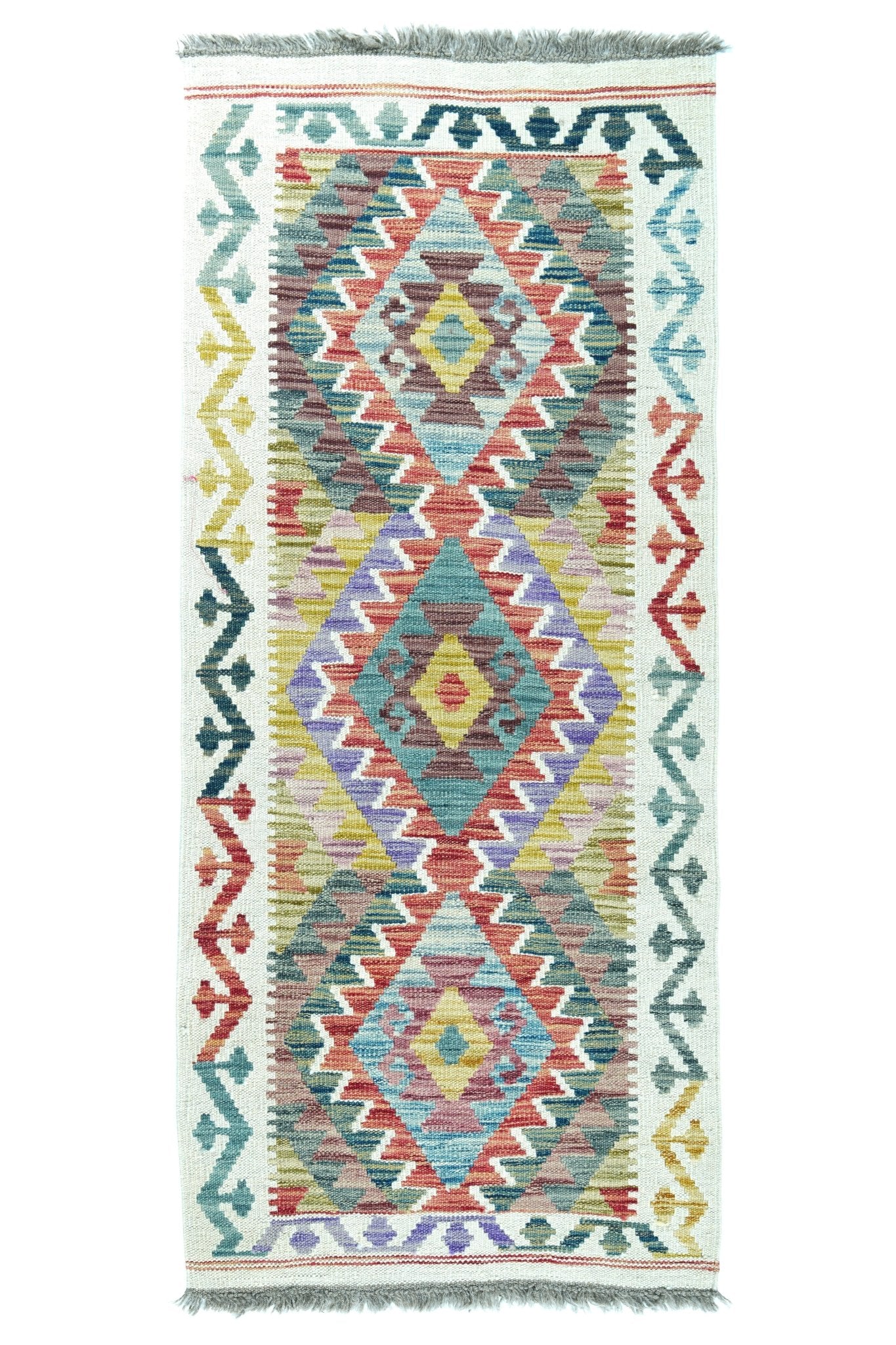 Kelim loper vloerkleed handgeweven uit Afghanistan - 1