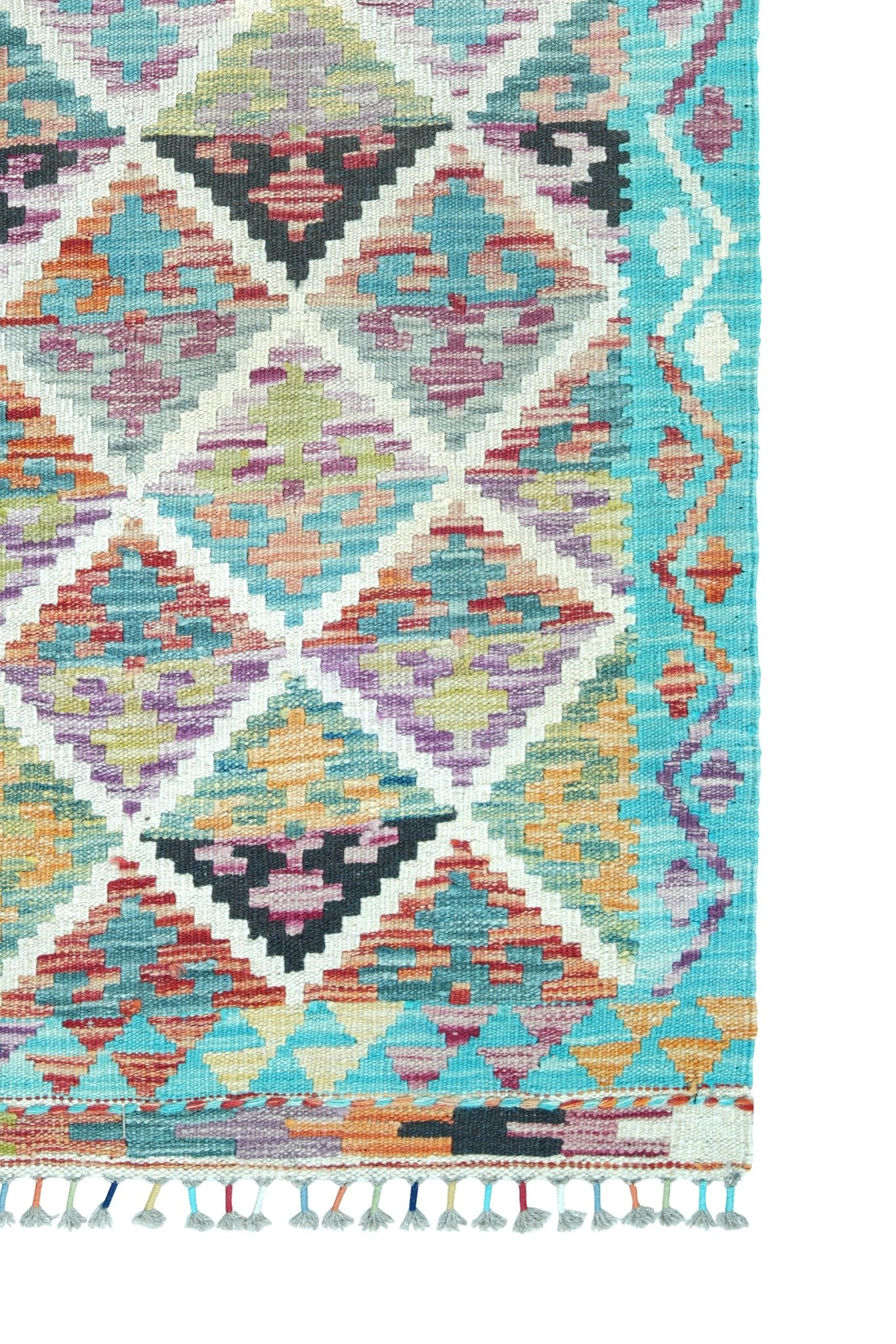 Kelim loper vloerkleed handgeweven uit Afghanistan - 4