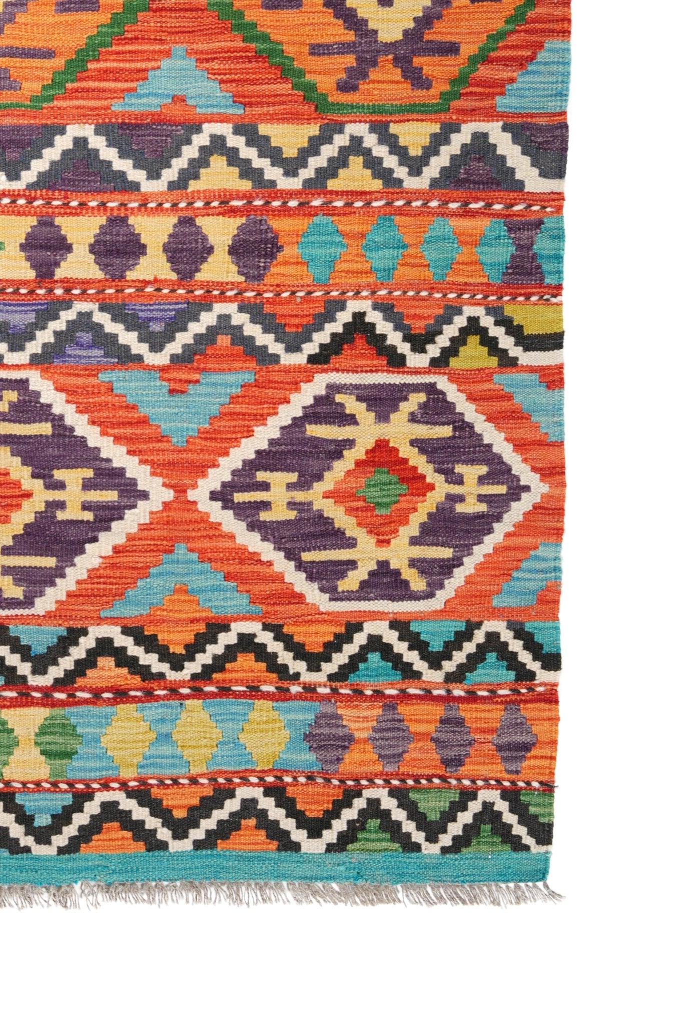 Kelim vloerkleed handgeweven uit Afghanistan - 4