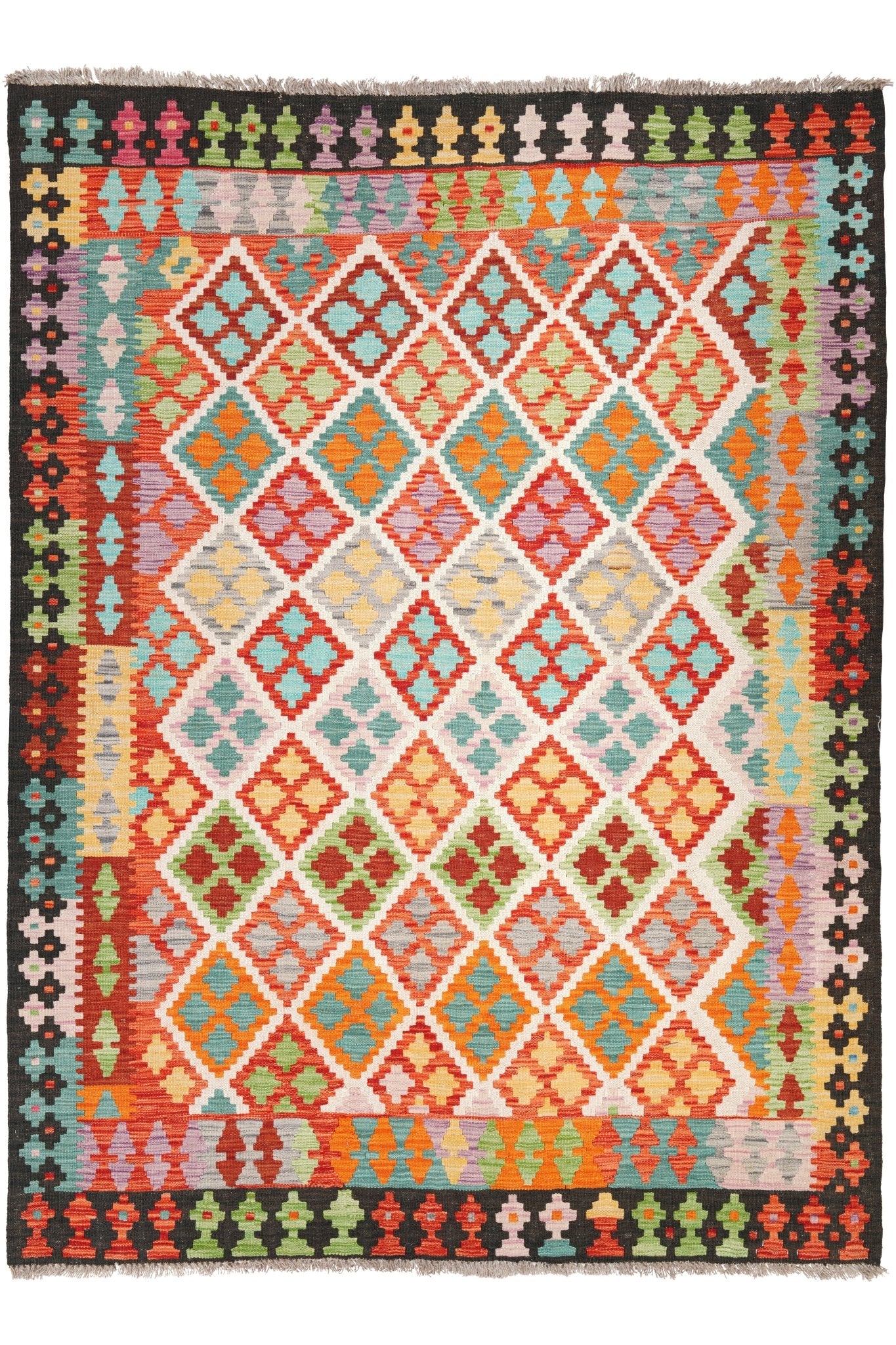 Kelim vloerkleed handgeweven uit Afghanistan - 1