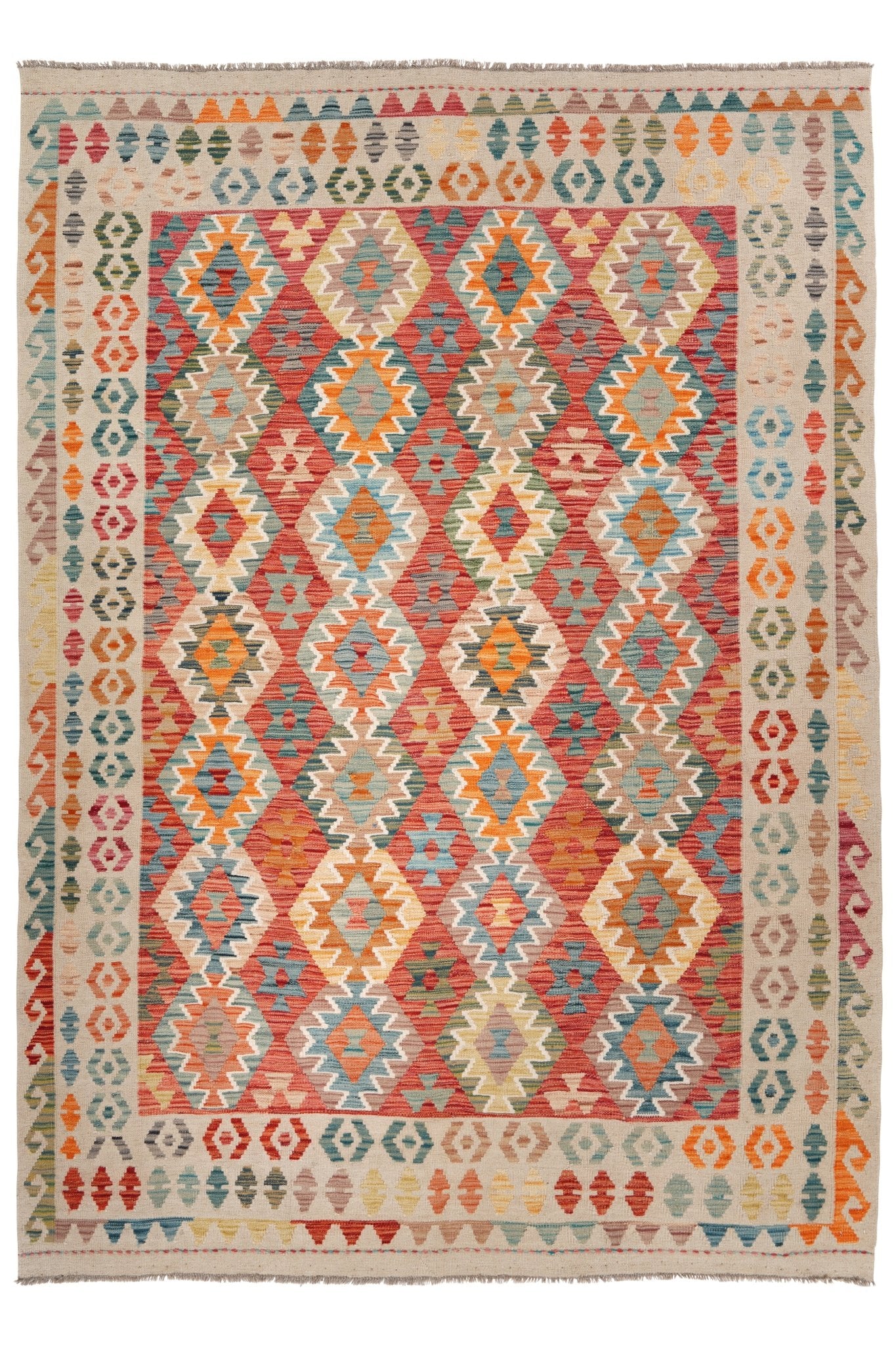 Kelim vloerkleed handgeweven uit Afghanistan - 1