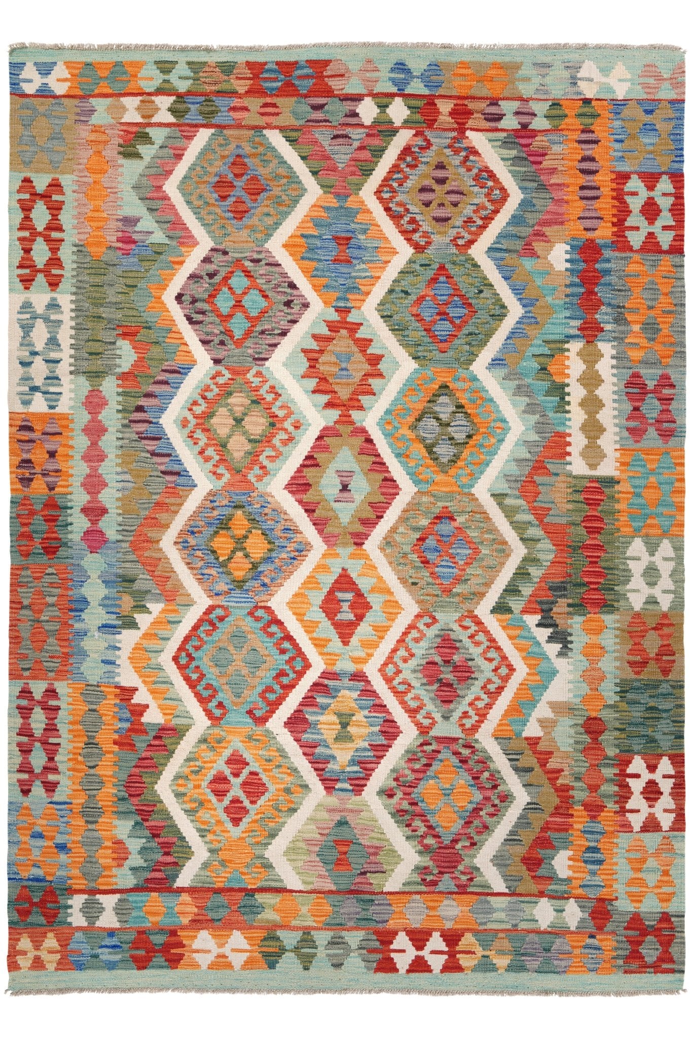 Kelim vloerkleed handgeweven uit Afghanistan - 1