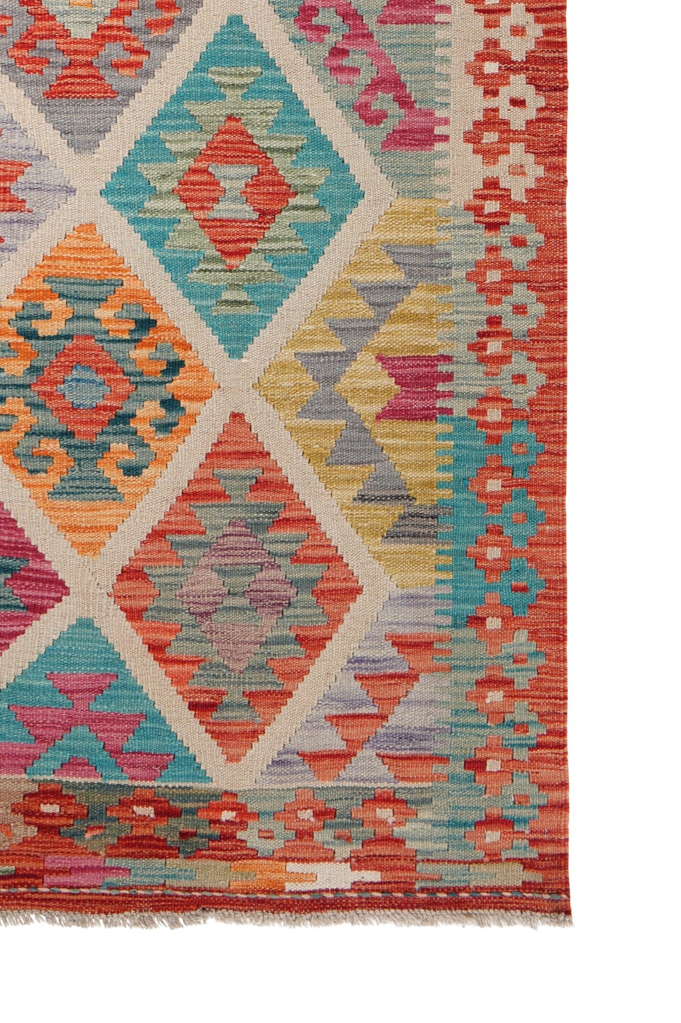 Kelim vloerkleed handgeweven uit Afghanistan - 4