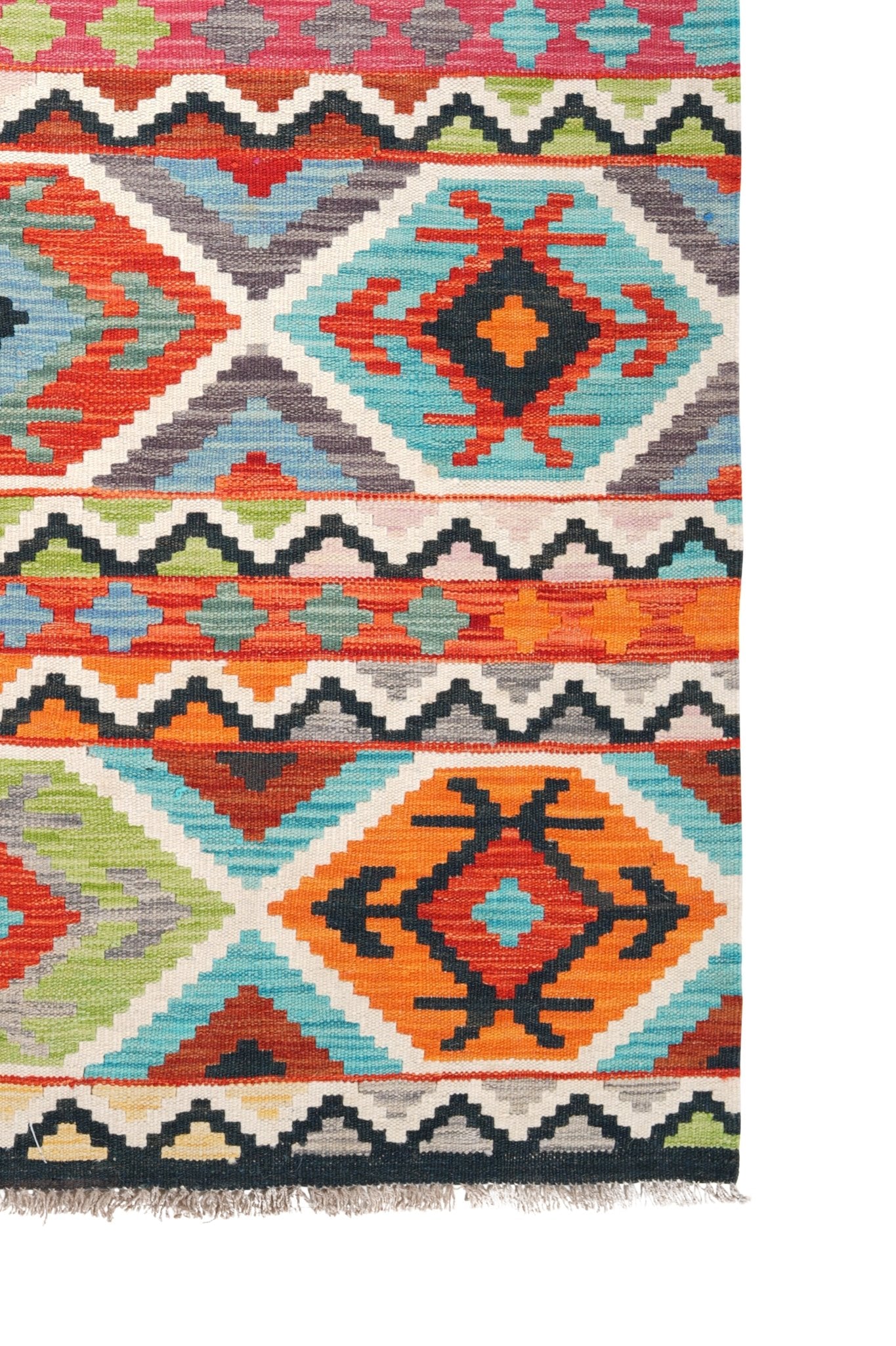 Kelim vloerkleed handgeweven uit Afghanistan - 4