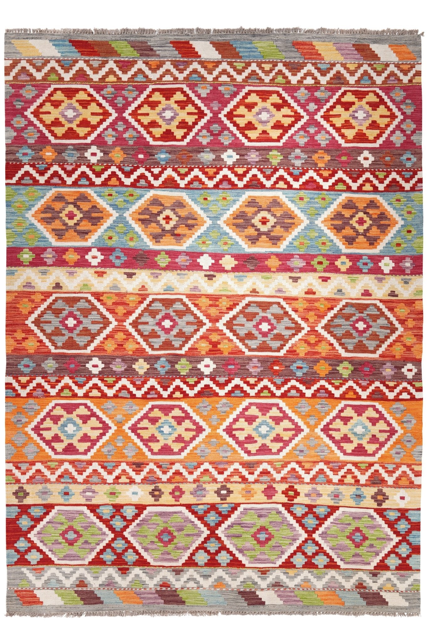 Kelim vloerkleed handgeweven uit Afghanistan - 1