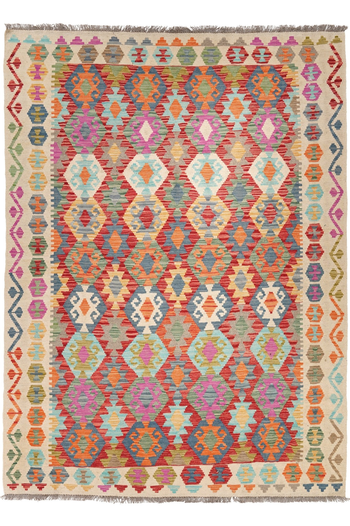 Kelim vloerkleed handgeweven uit Afghanistan - 1