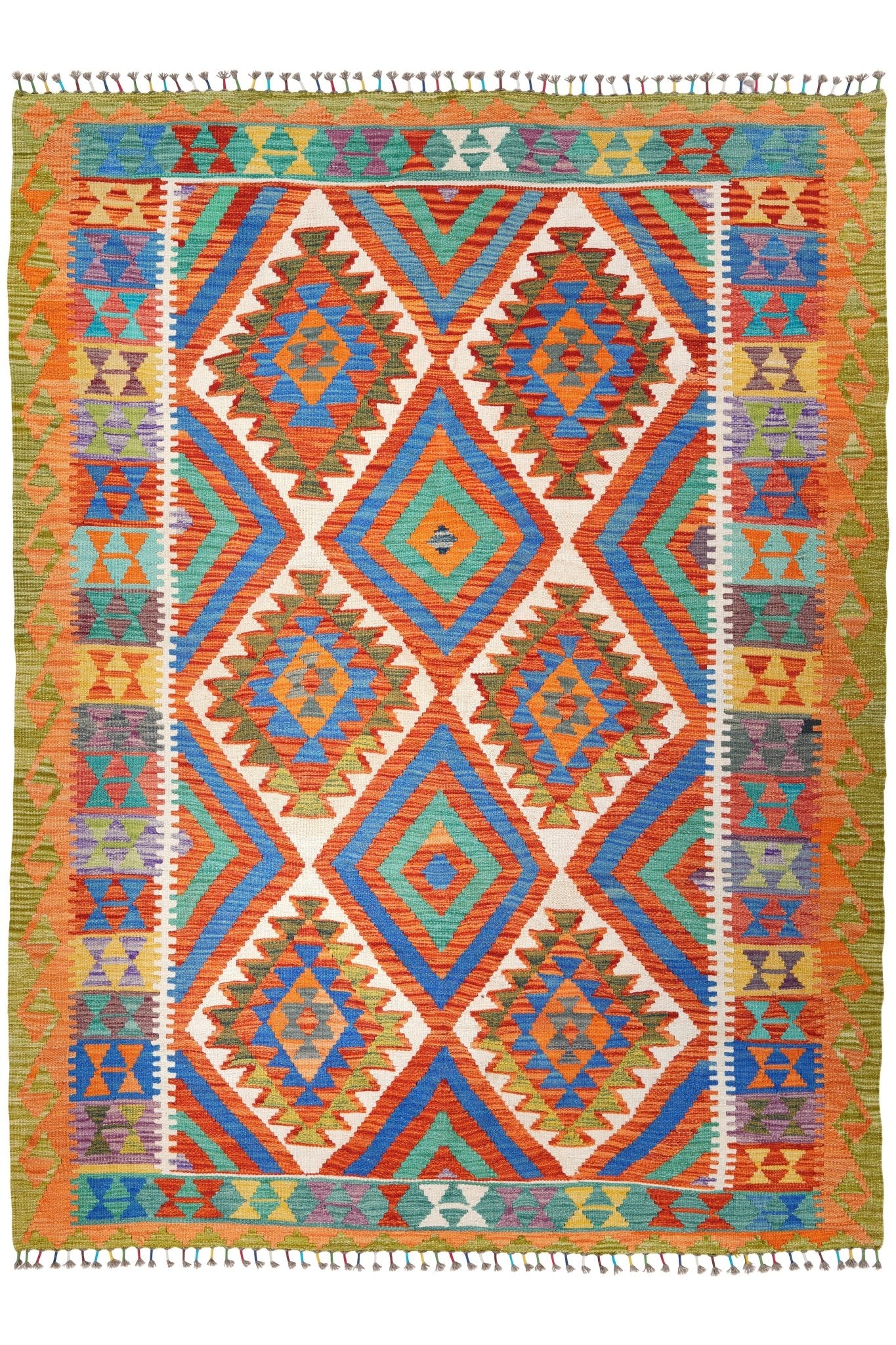 Kelim vloerkleed handgeweven uit Afghanistan - 1