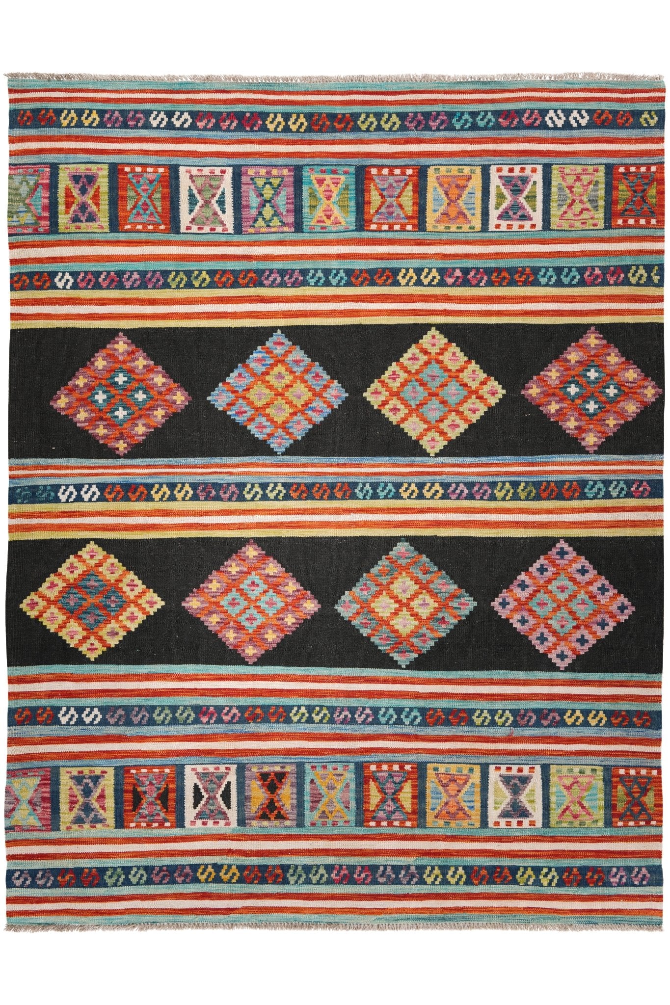 Kelim vloerkleed handgeweven uit Afghanistan - 1