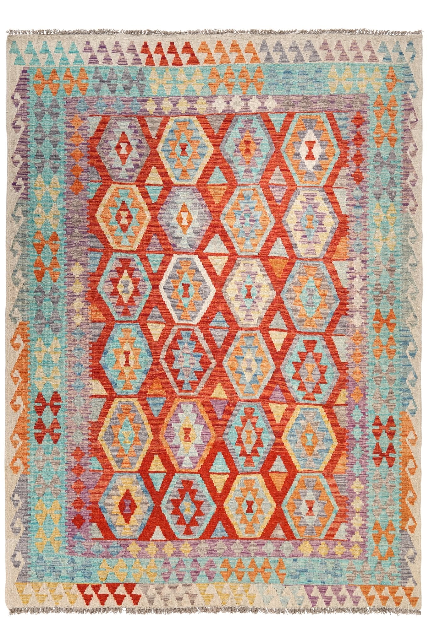 Kelim vloerkleed handgeweven uit Afghanistan - 1