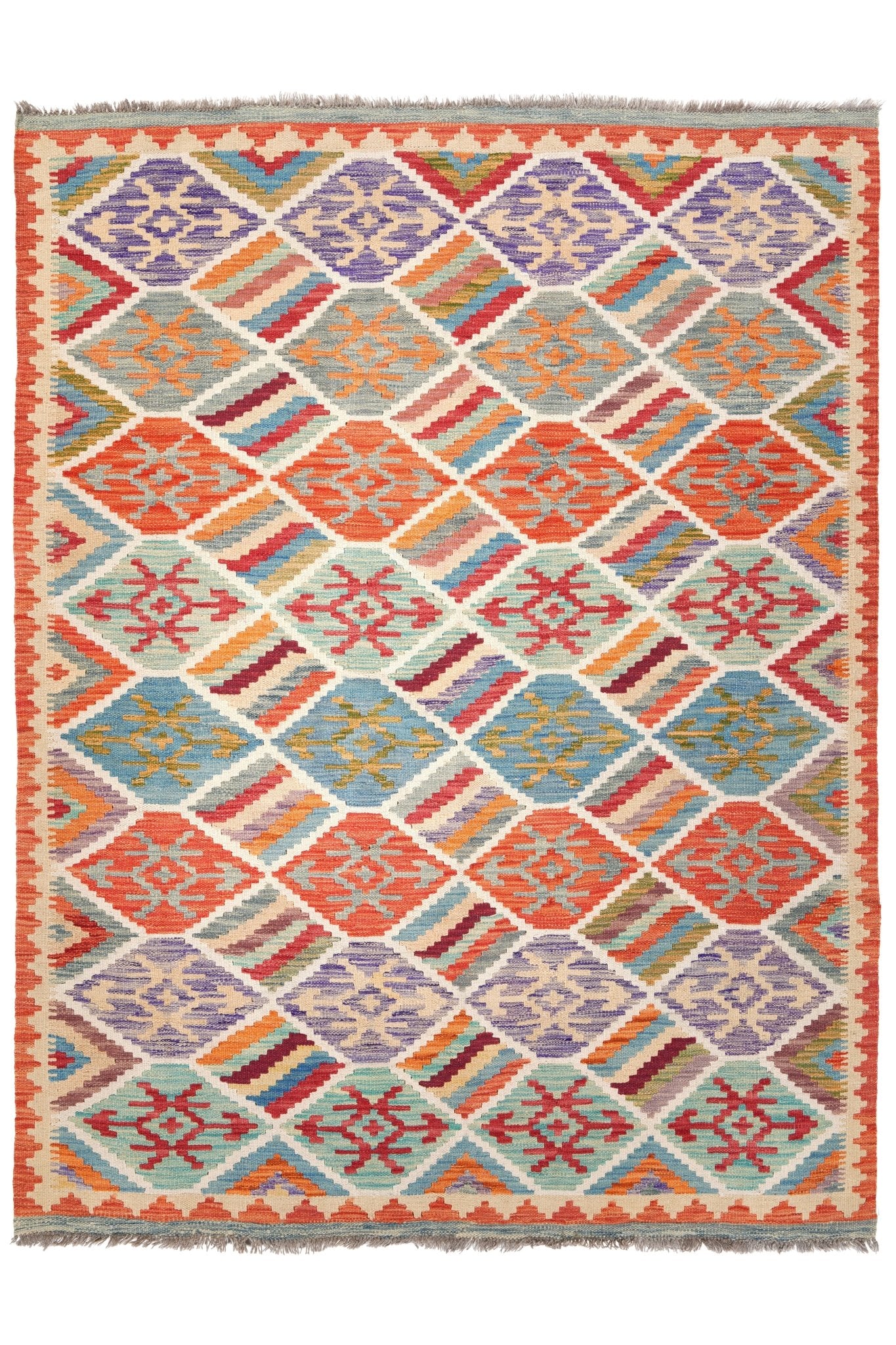 Kelim vloerkleed handgeweven uit Afghanistan - 1