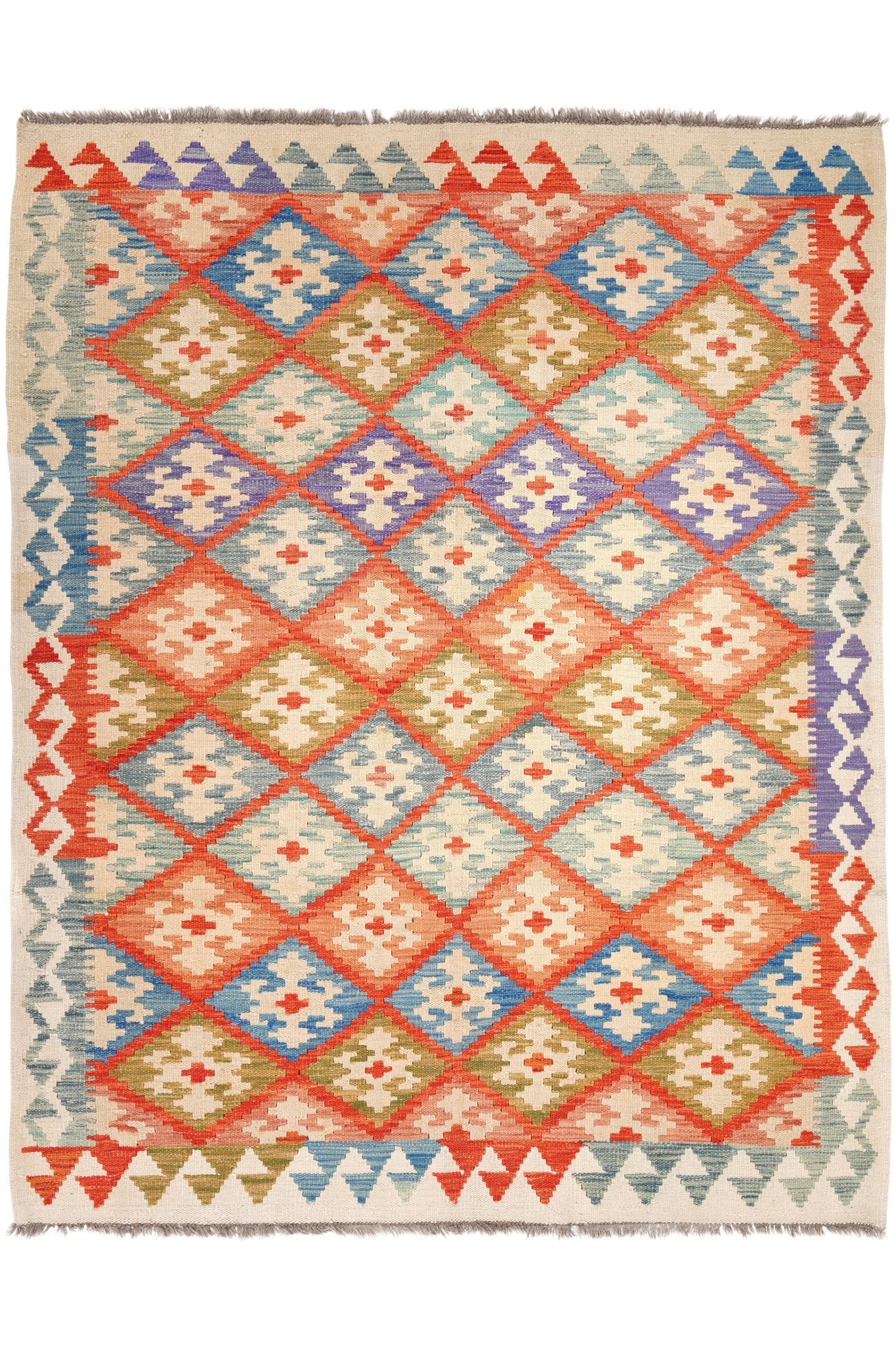 Kelim vloerkleed handgeweven uit Afghanistan - 1