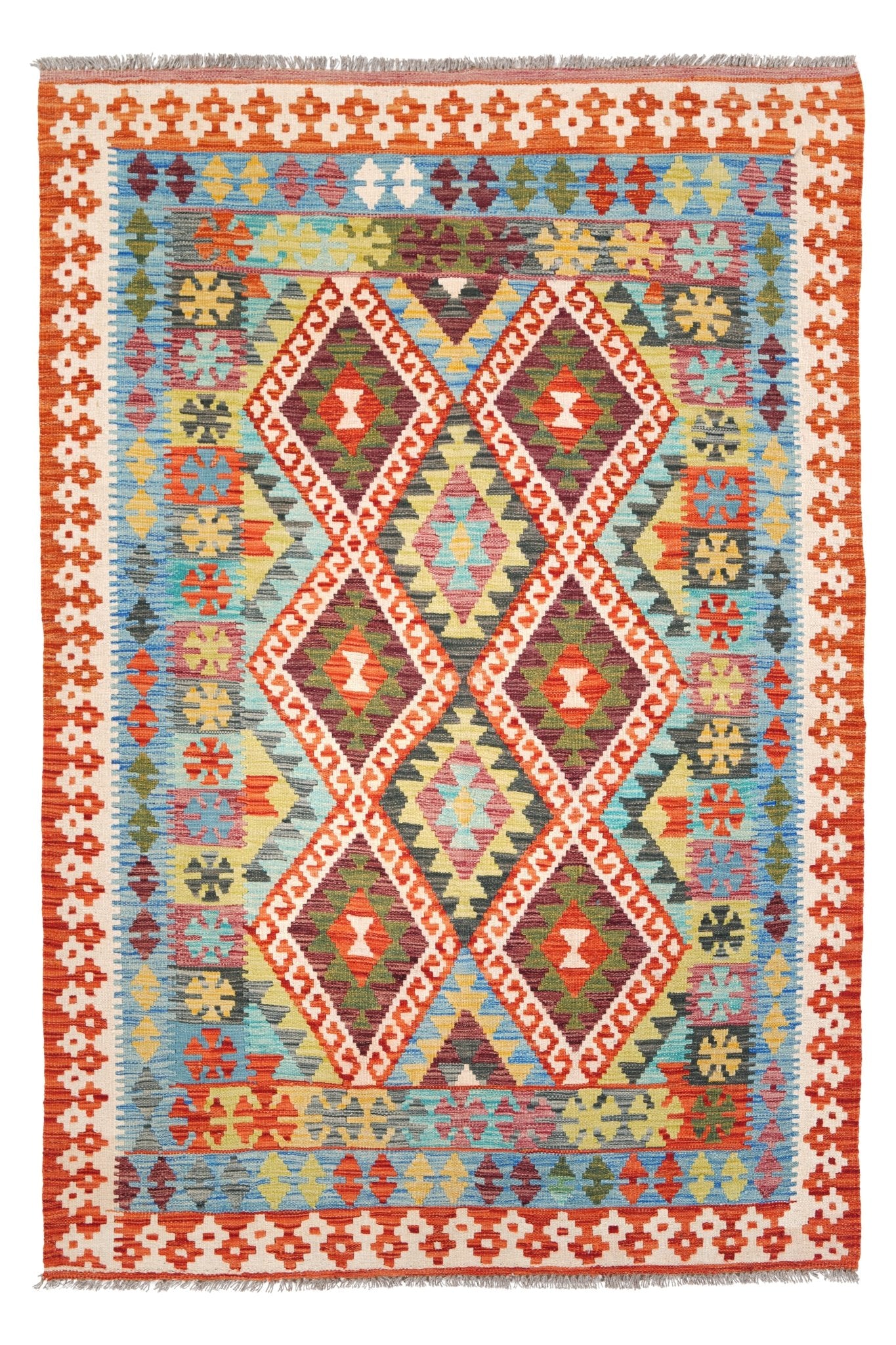 Kelim vloerkleed handgeweven uit Afghanistan - 1