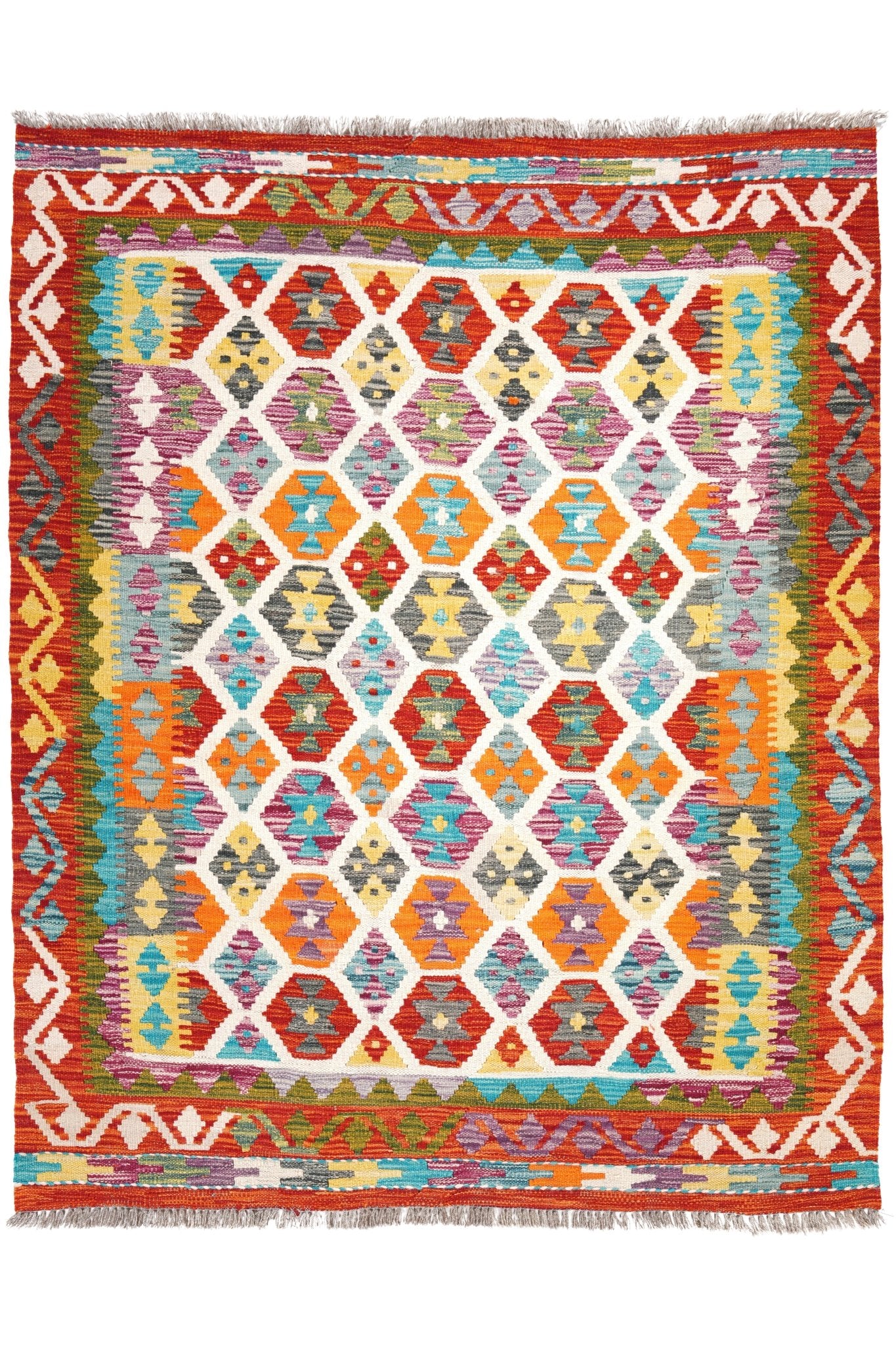 Kelim vloerkleed handgeweven uit Afghanistan - 1