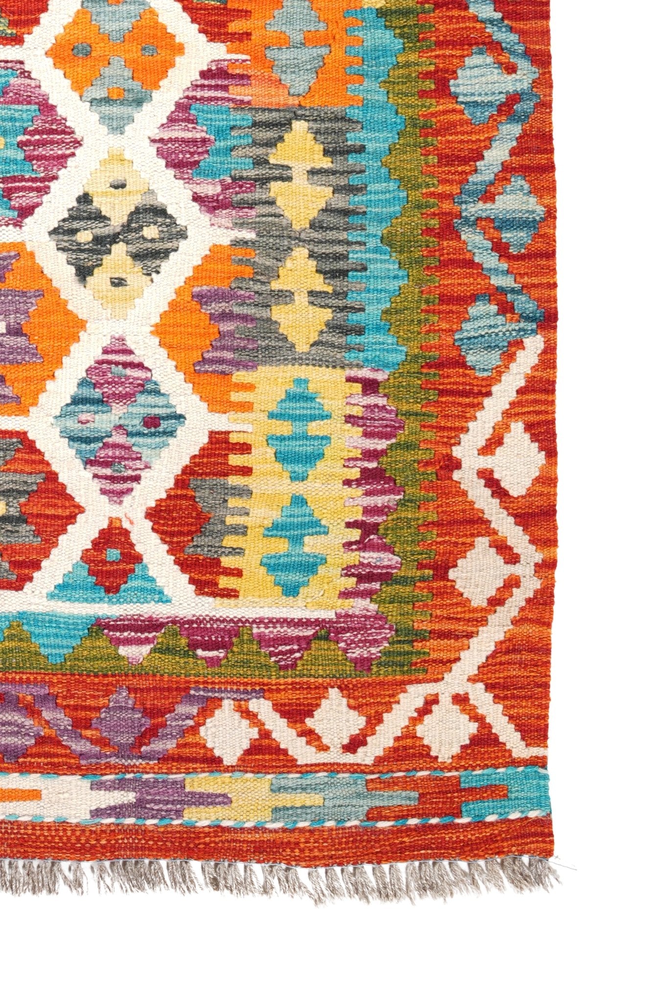 Kelim vloerkleed handgeweven uit Afghanistan - 4