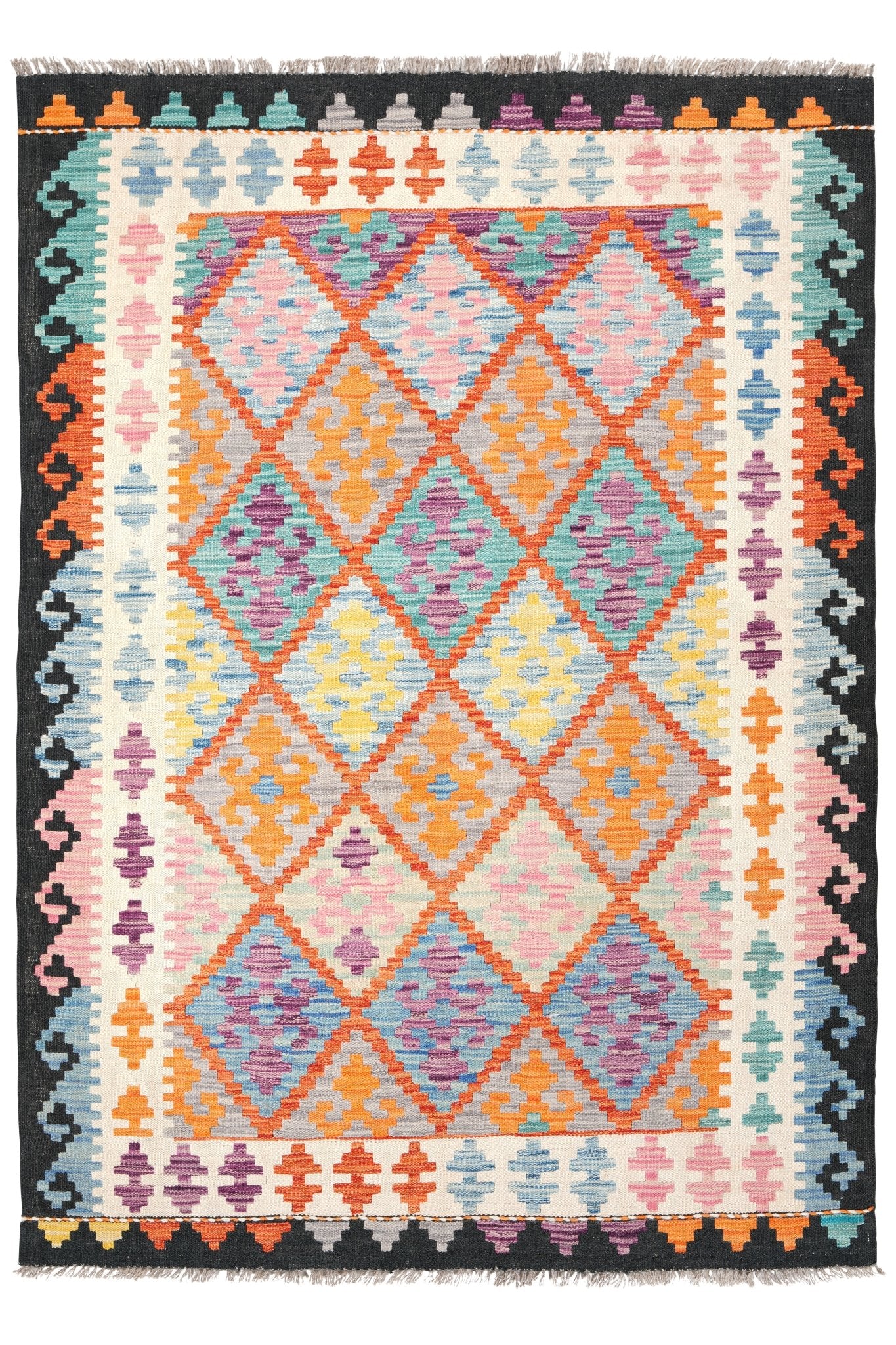 Kelim vloerkleed handgeweven uit Afghanistan - 1