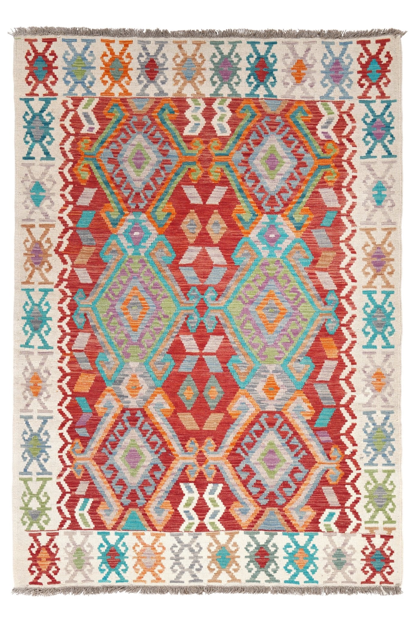 Kelim vloerkleed handgeweven uit Afghanistan - 1