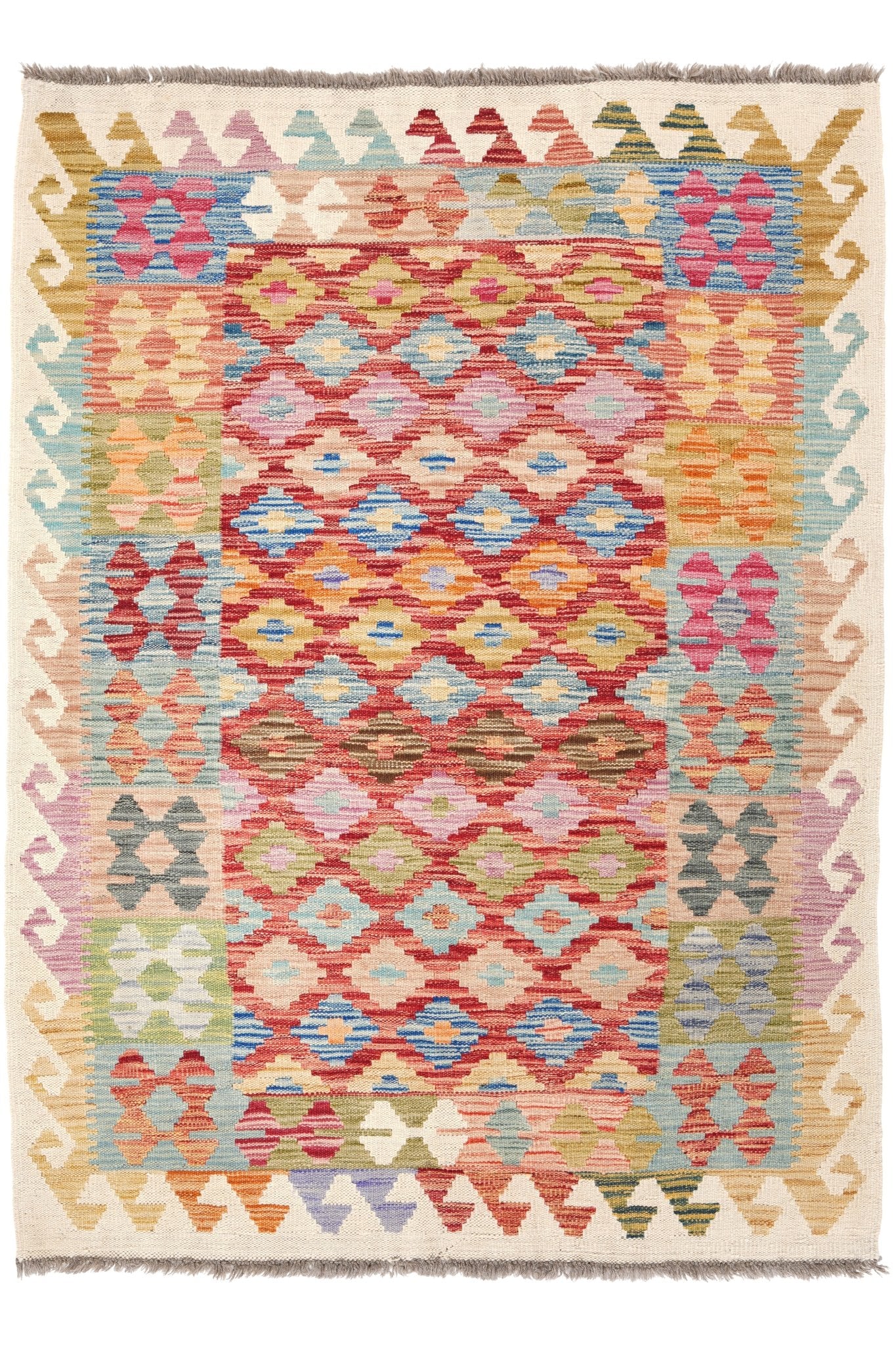 Kelim vloerkleed handgeweven uit Afghanistan - 1