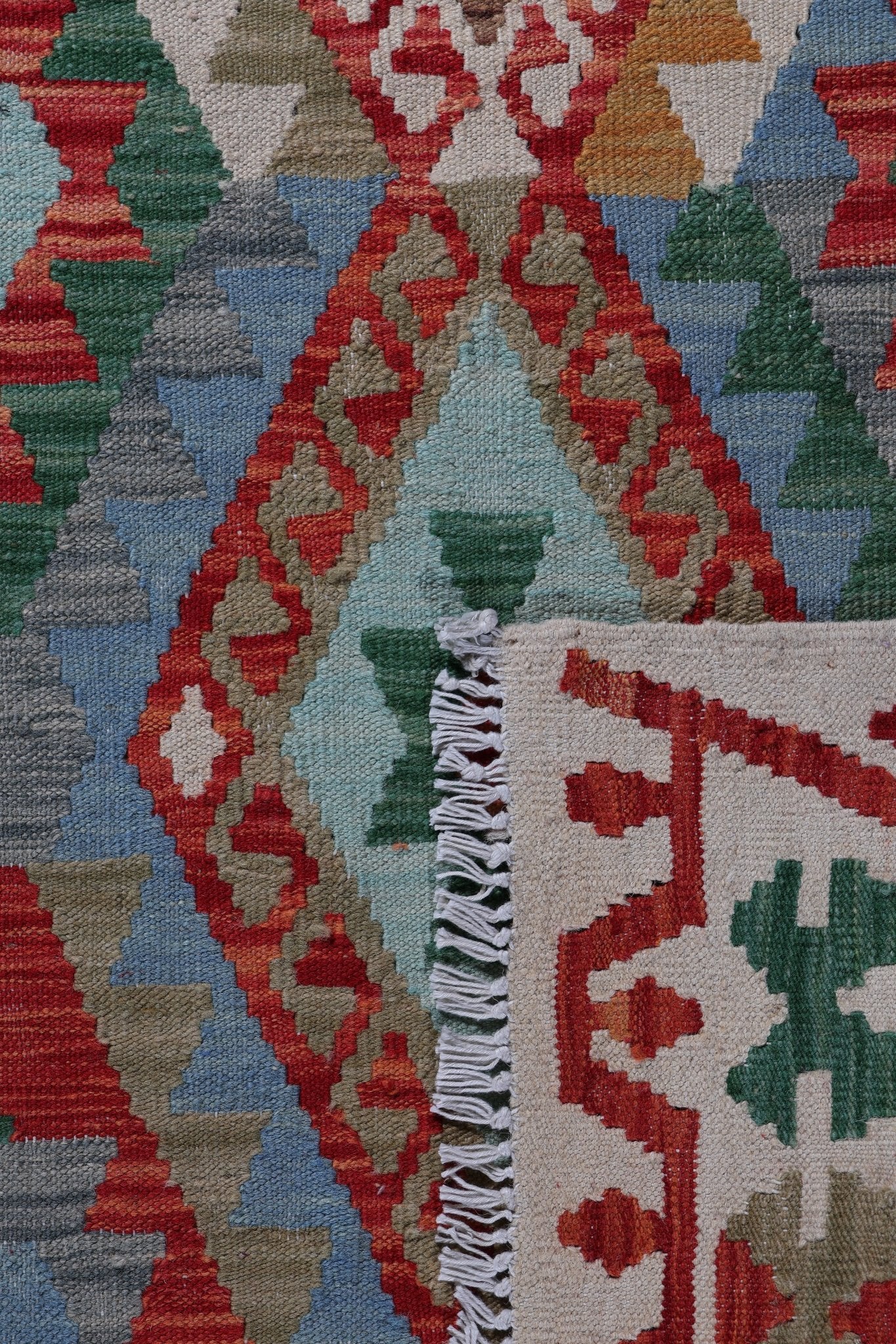 Kelim loper vloerkleed handgeweven uit Afghanistan - 4